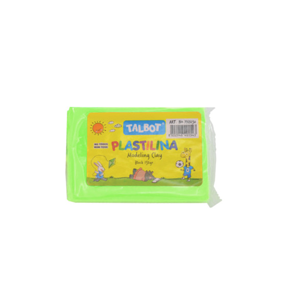 Plastilina, Block x 130 g. Verde Neón